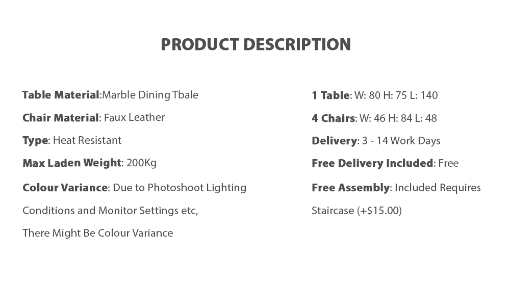 HZ033 1+4 Dining Set Description 1000X600 copy